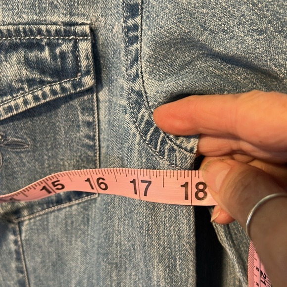 RALPH LAUREN BLUE DENIM SHIRT DRESS WESTERN FITTED LONG SLEEVE CLASSIC SZ PP - Picture 11 of 14